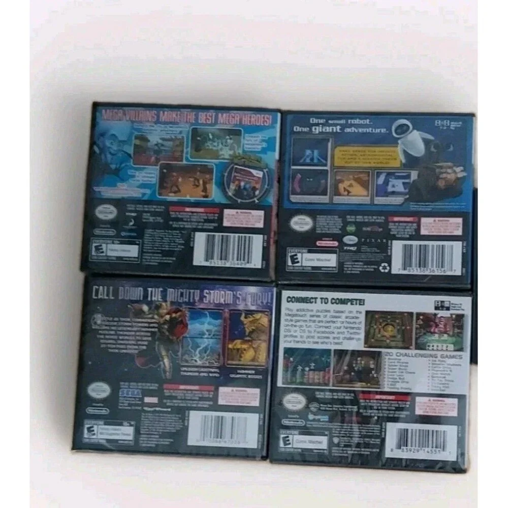 Nintendo DS Games - Lot Of 4 - Wall-E Thor Megamind Touchmaster Connect - NEW